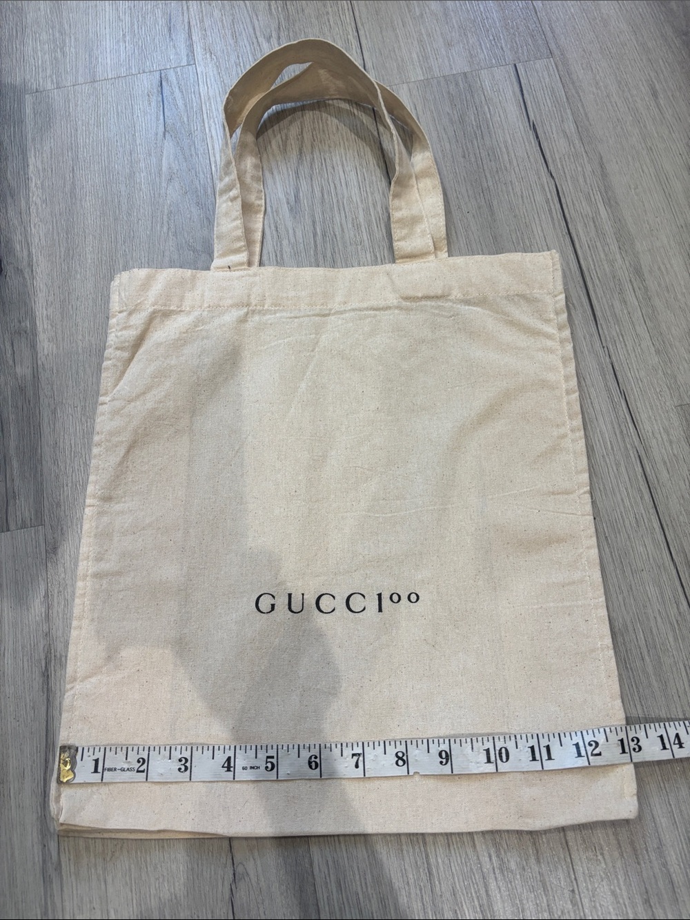Gucci 100th Anniversary cotton Bay Beige Canvas Logo Tote bag - Picture 3 of 6